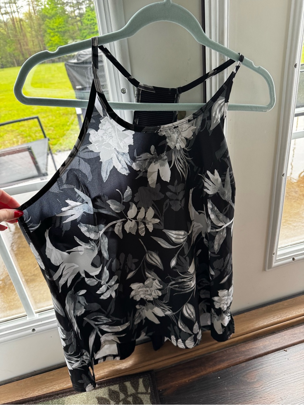 tek gear Black and White Floral Strappy Camisole